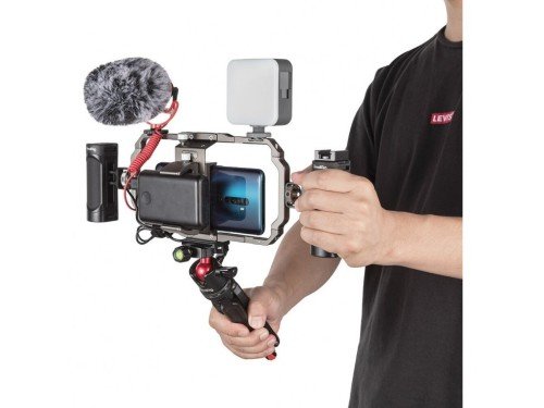 kit para video todo en uno Smallrig Cage Luz mini tripode microfono