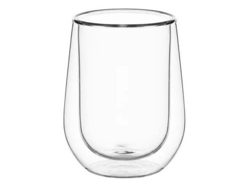 Set 6 Vasos Cafe 200 Ml Doble Pared Vidrio Carol