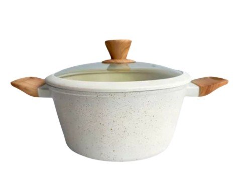 Cacerola Antiadherente 26 Cm Beige Granito Carol