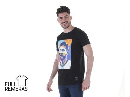 Remera Messi negra