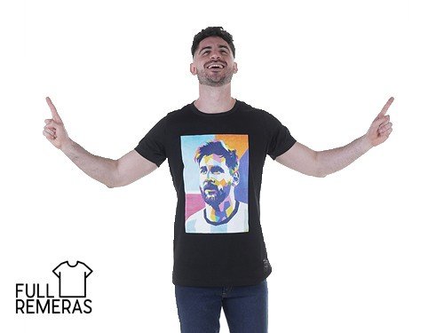 Remera Messi negra