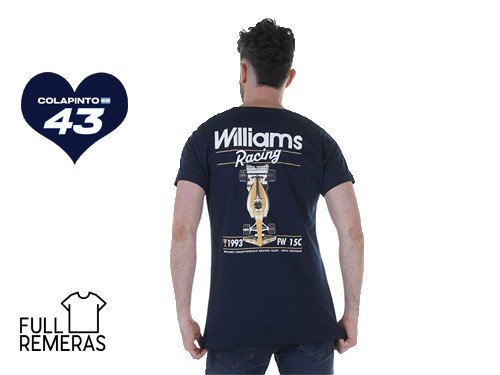 Remera Williams Racing azul marino