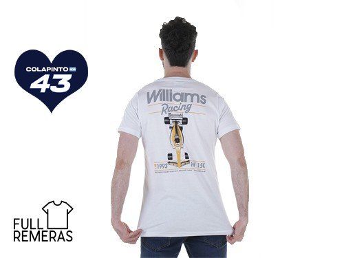 Remera Williams Racing blanca