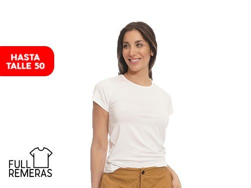 Remera basica de algodón con modal blanca