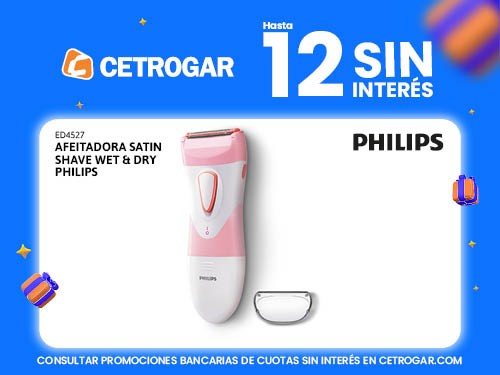 Afeitadora Satin Shave Wet & Dry Philips