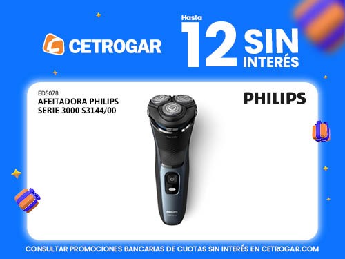 Afeitadora Philips Serie 3000 S3144/00