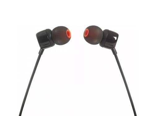 Auricular JBLT110BLK In Ear Con Microfono 1.2Mt Negro JBL