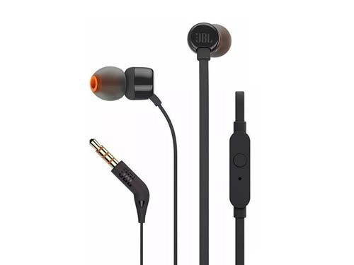 Auricular JBLT110BLK In Ear Con Microfono 1.2Mt Negro JBL