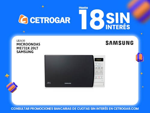 Microondas ME731K 20lt Samsung