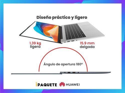 Notebook Huawei MateBook D14 Core I5 8gb RAM 512gb SSD Pantalla 14''