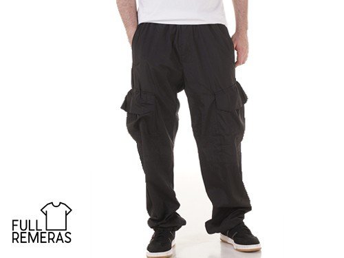 Jogger cargo oversize negro