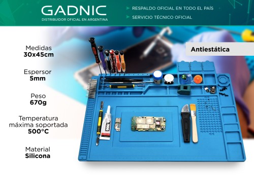 Manta Antiestática De Silicona Gadnic Para Reparación Celulares 