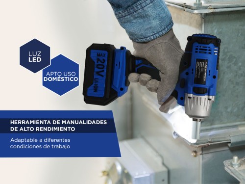 Llave de impacto inalámbrica Gadnic D200 20V