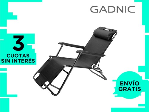 Reposera Plegable Para JardínPlaya Gadnic