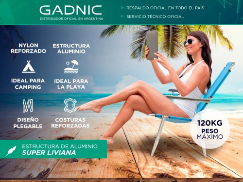 Reposera Plegable JardínPlaya Gadnic