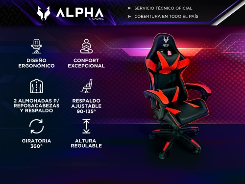 Silla Gamer Gadnic de Escritorio Ergonómica con Ruedas