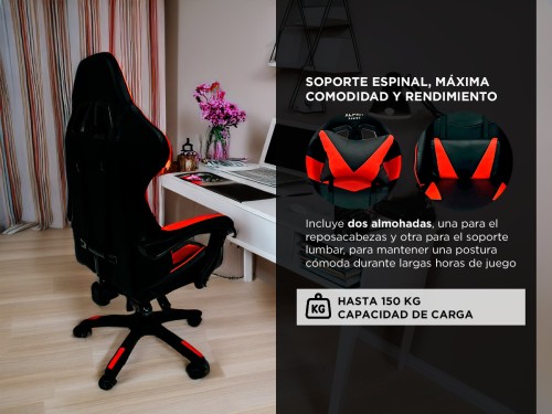 Silla Gamer Gadnic de Escritorio Ergonómica con Ruedas