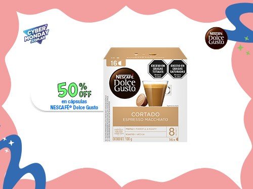 Cápsulas de Café Cortado NESCAFÉ Dolce Gusto 16 Cápsulas