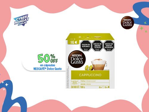 Cápsulas de Café Cappuccino NESCAFÉ Dolce Gusto 16 Cápsulas