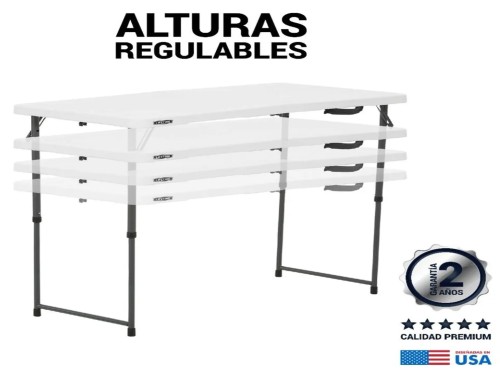 Mesa De Camping 1,20 M Plegable Valija Plástico