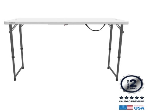 Mesa De Camping 1,20 M Plegable Valija Plástico