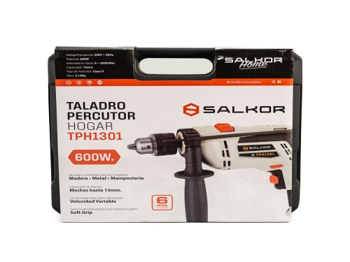 Taladro Percutor 13Mm 600W + Accesorios