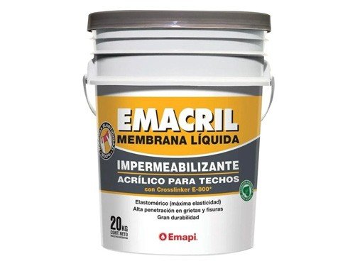 Membrana Liquida Impermeabilizante Acrilico Emacril 20 Kg