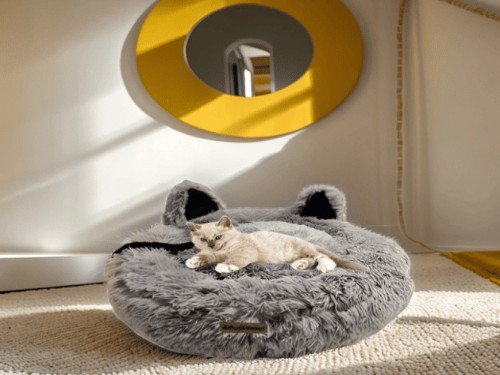 Cama Forma de Gato AntiAnsiedad y Estrés ComfyPetys®