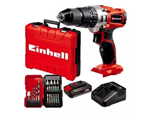 Taladro Einhell Percutor inalambrico 18v Kit y maletin