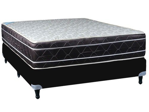 Colchón 2plazas Maxiking+Sommier +Respaldo Capitoné+ sábanas+almohadas