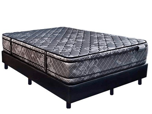 Colchón SuperKing Deseo +Sommier + Respaldo Costura+ sábanas+almohadas