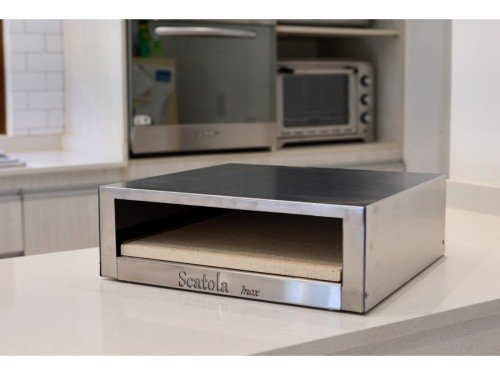 Horno Pizzero Scatola Inox con accesorios