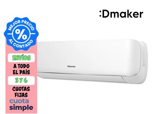 Aire Acondicionado Split Frío/Calor Hisense 3400W AS12HR4SVRKG03PX4