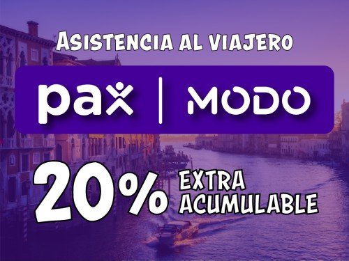 Asistencia al Viajero - Pagá con MODO y sumá 20% off al precio final