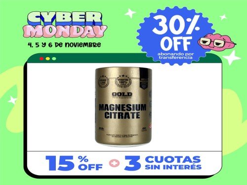 Citrato de Magnesio Gold Nutrition