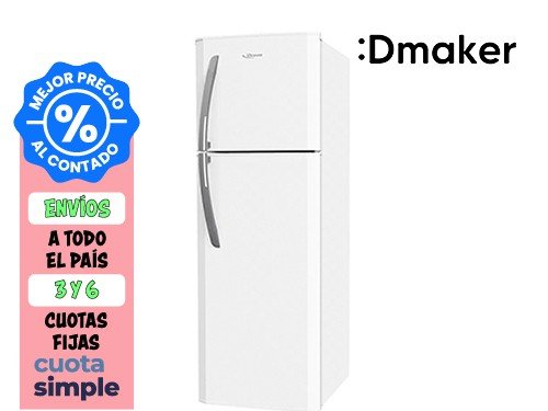 Heladera con Freezer 264L Drean HDR280F00B Blanca