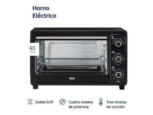 Horno Electrico BGH 40 Litros Con grill BHE40M19N