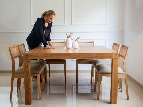 Silla comedor esterilla madera Guatambú Nórdica Calama - SILVINA C