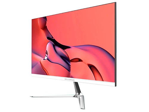 Monitor Curvo Gamer 24 Dellorean Full Hd 1080p Hdmi 75hz Vga Blanco