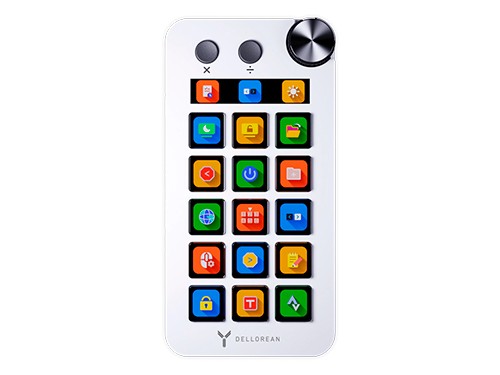 Stream Deck Mini Teclado - 15 Teclas - Flux2 Blanco Dellorean