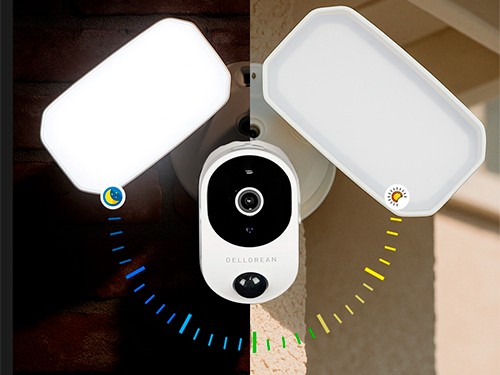 Camara Seguridad Exterior Luz Reflector Wifi Alarma Nvr Onvif Audio