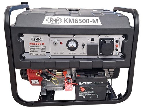 Generador Php KM6500-M 5000W 25 Litros Nafta