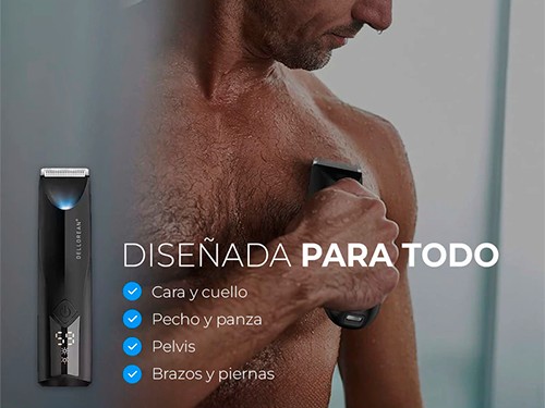 Afeitadora Corporal Dellorean Cerámica Waterproof 3 Peines