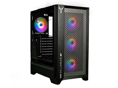 Gabinete Gamer Dellorean 4 Cooler Luces Rgb Vidrio Templado Negro