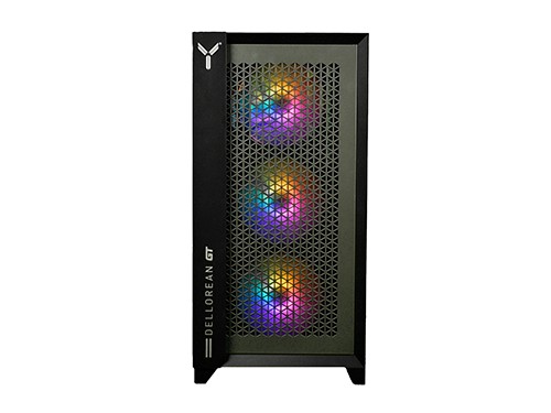 Gabinete Gamer Dellorean 4 Cooler Luces Rgb Vidrio Templado Negro