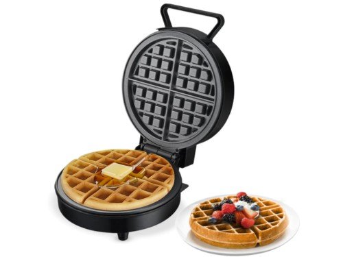 Waflera Redonda Regulable Suono 1200w Antiadherente Temp. Regulable
