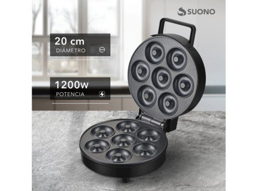 Mini Donut Maker Suono Redonda 1200w Fabrica de Donas Antiadherente