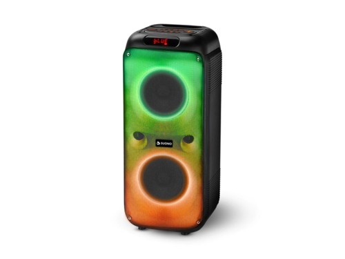 Parlante Bluetooth Suono con Doble Woofer 6.5” + Luces LED