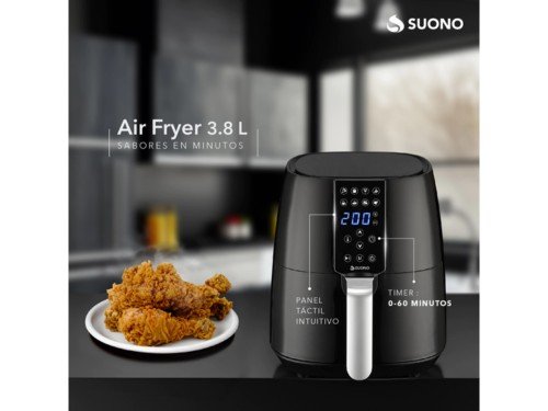 Freidora De Aire Air Fryer Led Digital 3.8 L NEGRO