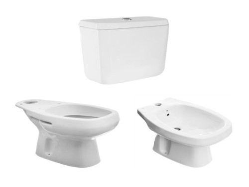 CONJUNTO Inodoro + Deposito + Bidet 1 Agujero ROCA MONACO